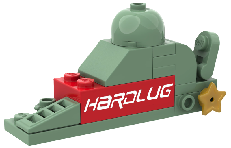 Map-style HaRdLUG logo